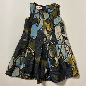 Marni NWT Girls Silk Printed Dress Size 4